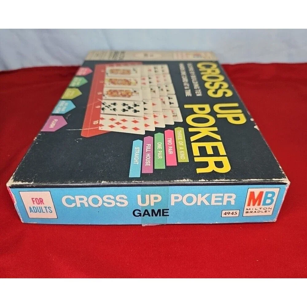 Poker Game Milton Bradley Cross Up Adults #4945 USA Made VTG 1968 Complete